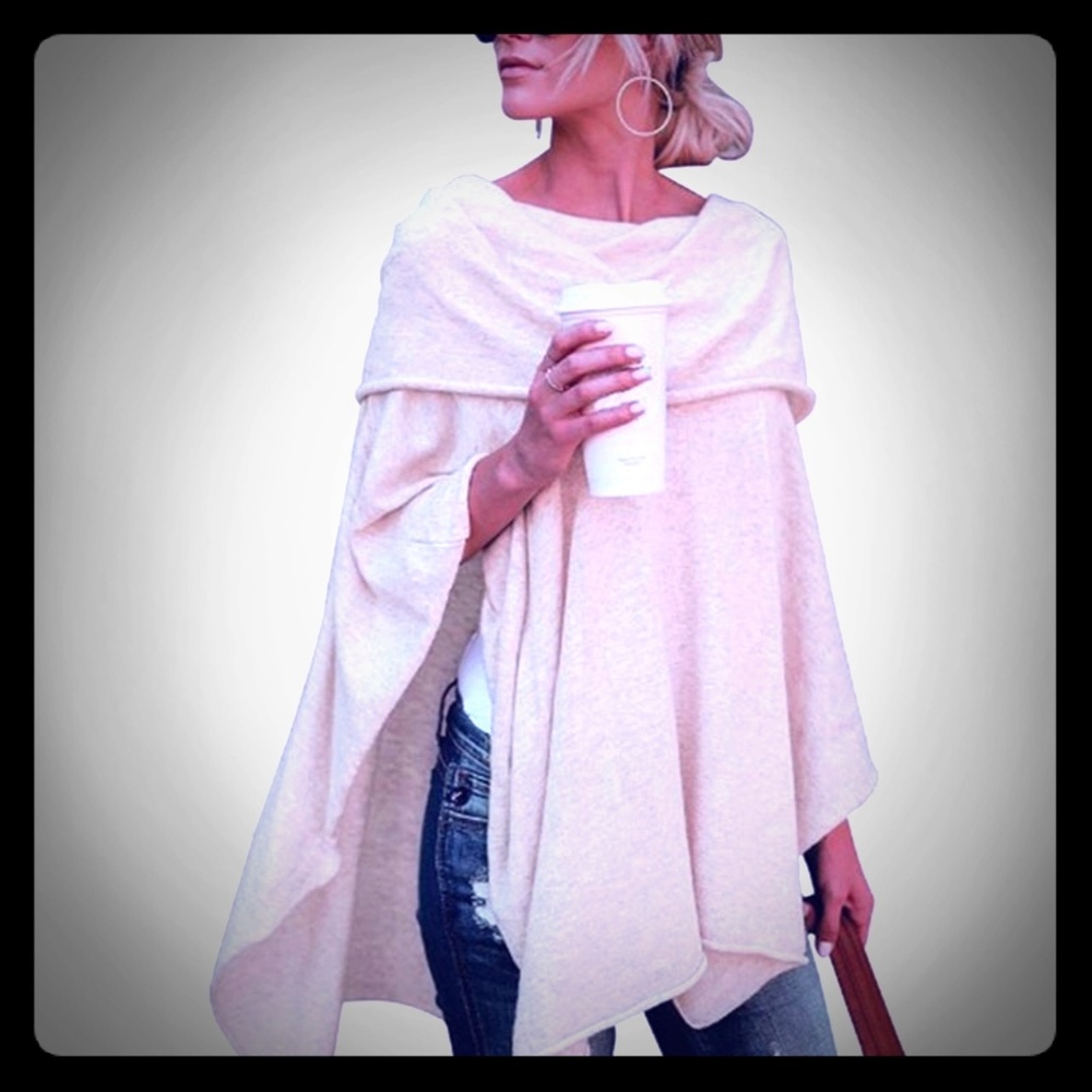 🦋Asymmetric Sweater Women Poncho Pullover